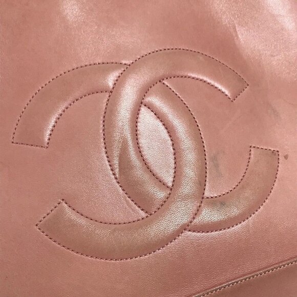 CHANEL Shoulder Bag CC CC Mark Chain Tote Bag Leather pink - Picture 12 of 16